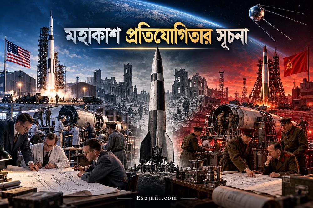 মহাকাশ প্রতিযোগিতার সূচনা: দ্বিতীয় বিশ্বযুদ্ধের পর যুক্তরাষ্ট্র ও সোভিয়েত ইউনিয়নের লড়াই