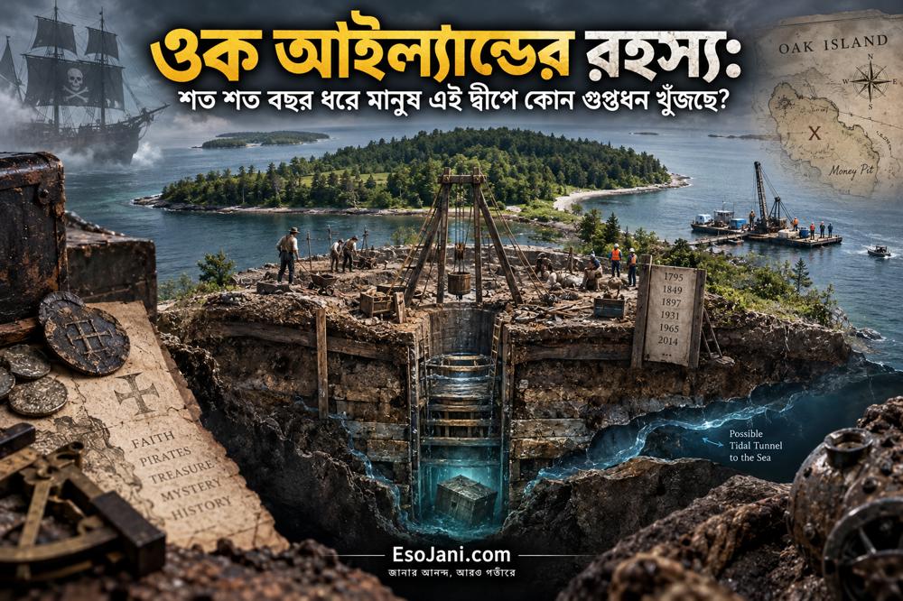 ওক আইল্যান্ডের রহস্য: শত শত বছর ধরে মানুষ এই দ্বীপে কোন গুপ্তধন খুঁজছে?