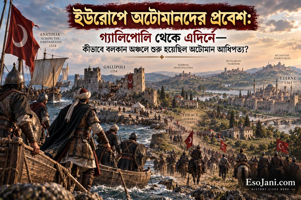 ইউরোপে অটোমানদের প্রবেশ: গ্যালিপোলি থেকে এদির্নে বিজয় ও বলকানে আধিপত্যের সূচনা