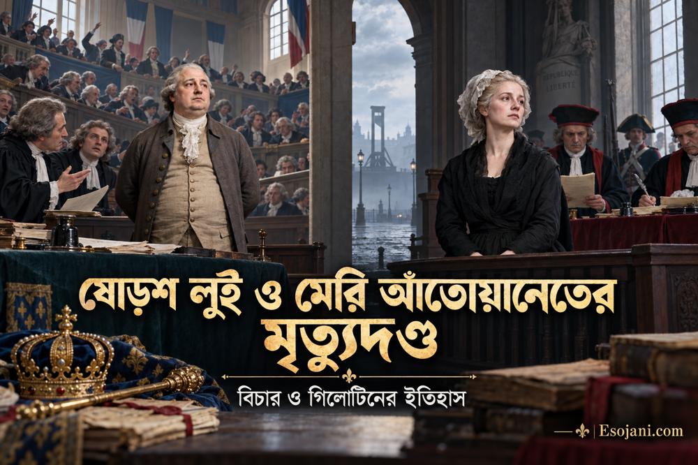 ষোড়শ লুই ও মেরি আঁতোয়ানেতের মৃত্যুদণ্ড: বিচার ও গিলোটিনের ইতিহাস