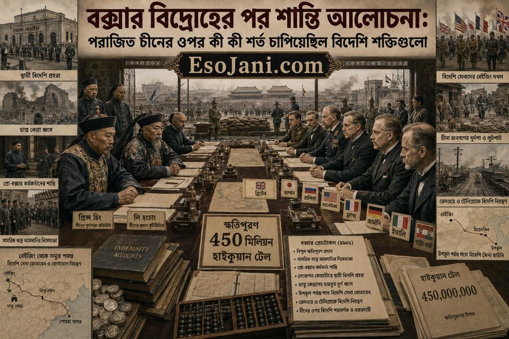বক্সার বিদ্রোহের পর শান্তি আলোচনা: পরাজিত চীনের ওপর কী কী শর্ত চাপিয়েছিল বিদেশি শক্তিগুলো