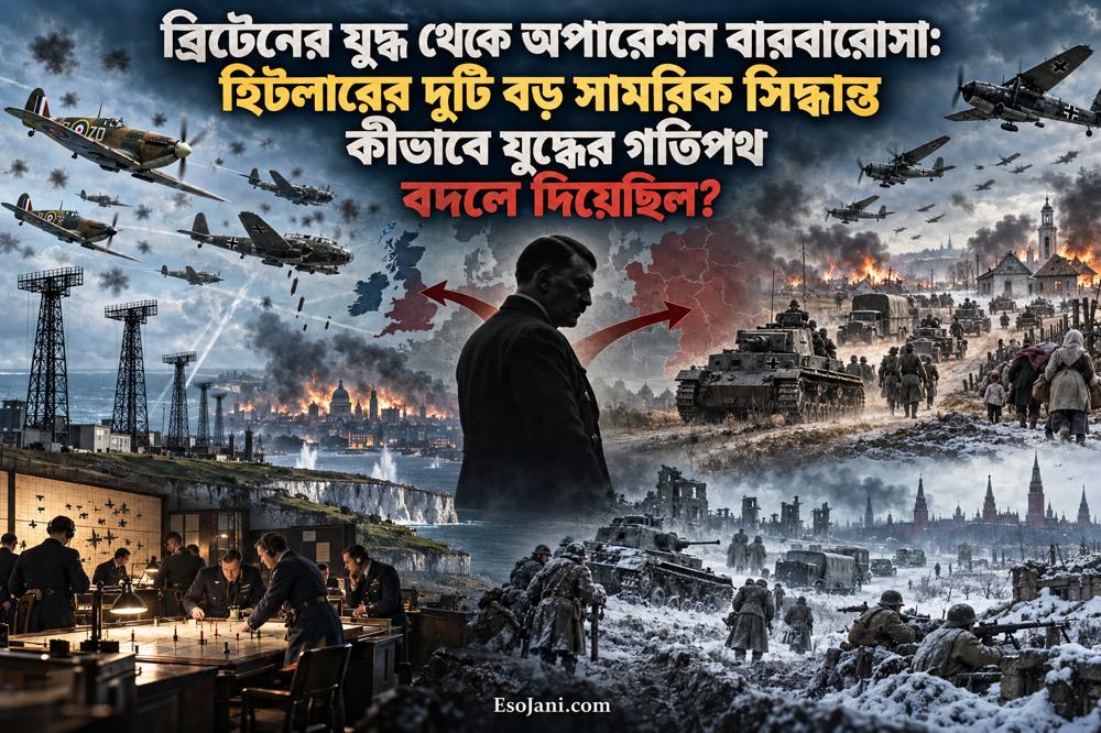 ব্রিটেনের যুদ্ধ থেকে অপারেশন বারবারোসা: হিটলারের দুই সামরিক ভুল