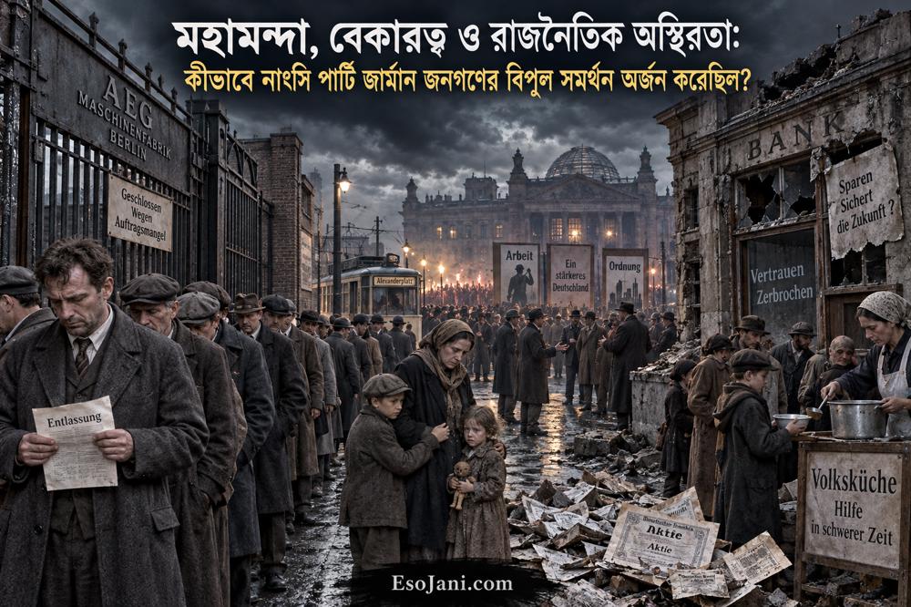 মহামন্দা ও নাৎসি পার্টির উত্থান: বেকারত্ব কীভাবে হিটলারের জনসমর্থন বাড়িয়েছিল?