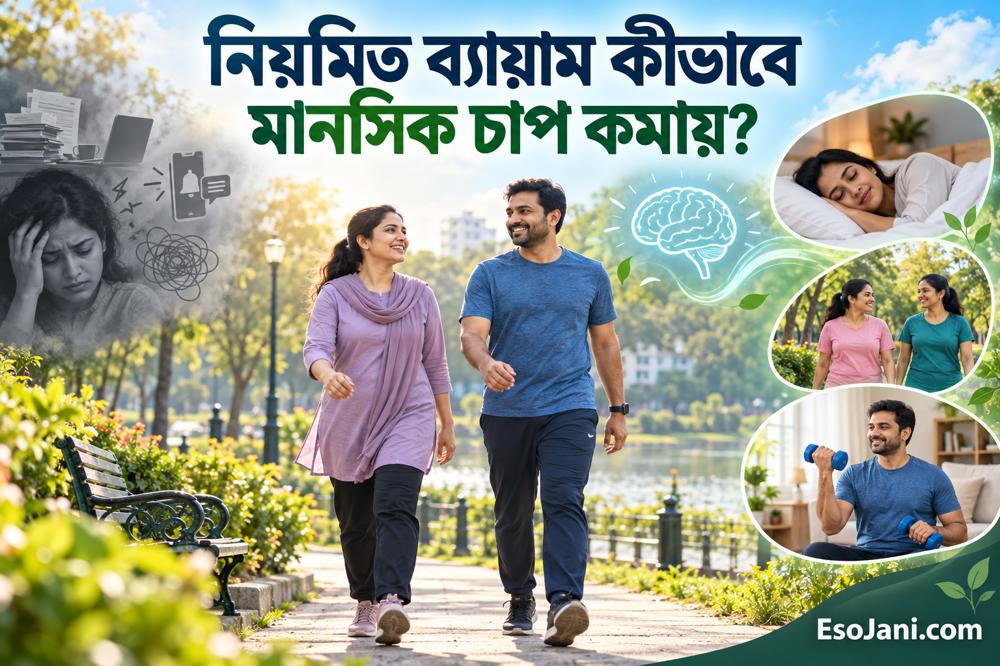 নিয়মিত ব্যায়াম কীভাবে মানসিক চাপ কমায়? উপকারিতা ও শুরুর উপায়