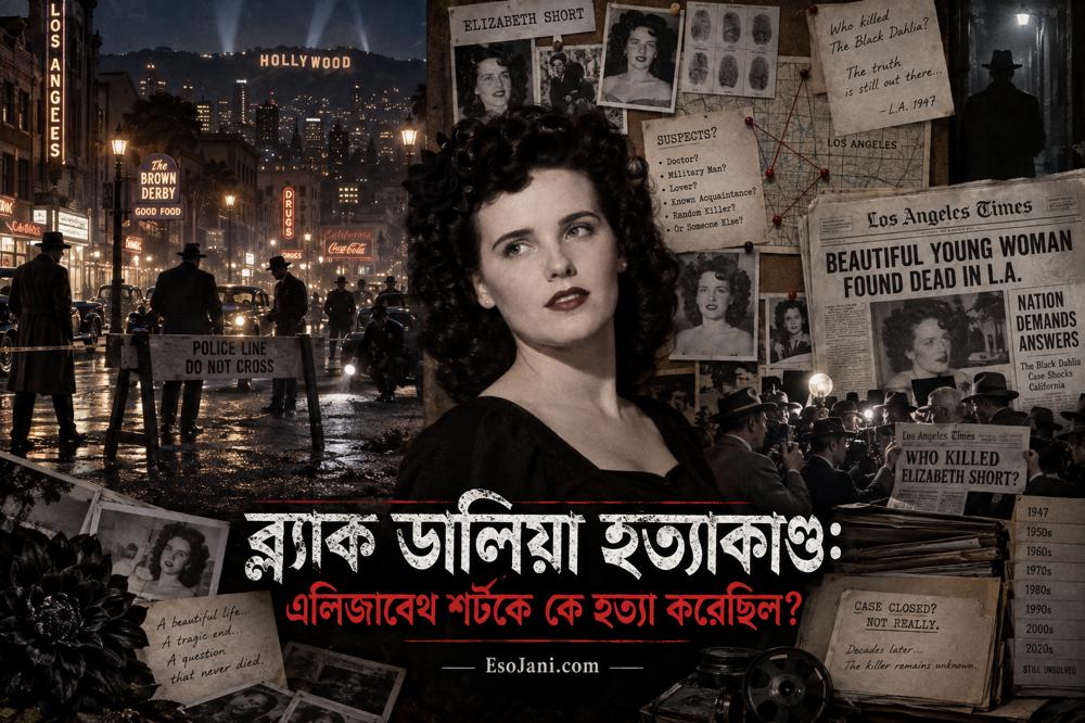 ব্ল্যাক ডালিয়া হত্যাকাণ্ড: এলিজাবেথ শর্টকে কে হত্যা করেছিল—হলিউডের অমীমাংসিত রহস্য