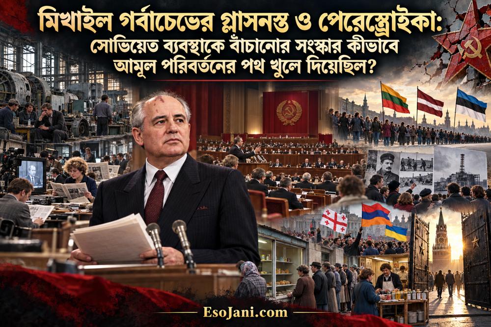 গ্লাসনস্ত ও পেরেস্ত্রোইকা: গর্বাচেভের সংস্কার কীভাবে সোভিয়েত ব্যবস্থাকে বদলে দিয়েছিল?