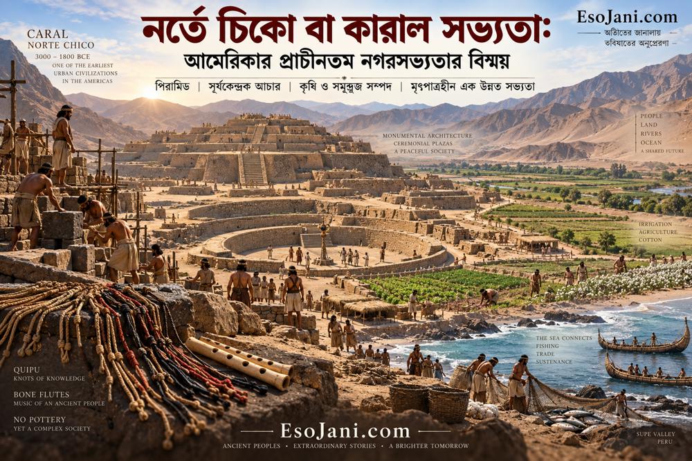 নর্তে চিকো বা কারাল সভ্যতা: আমেরিকার প্রাচীনতম নগরসভ্যতার বিস্ময়কর ইতিহাস ও রহস্য