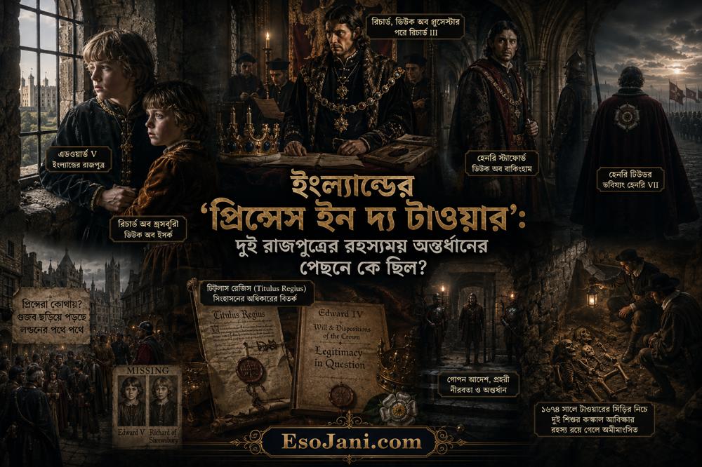 ইংল্যান্ডের ‘প্রিন্সেস ইন দ্য টাওয়ার’: দুই রাজপুত্রের রহস্যময় অন্তর্ধানের পেছনে কে ছিল?