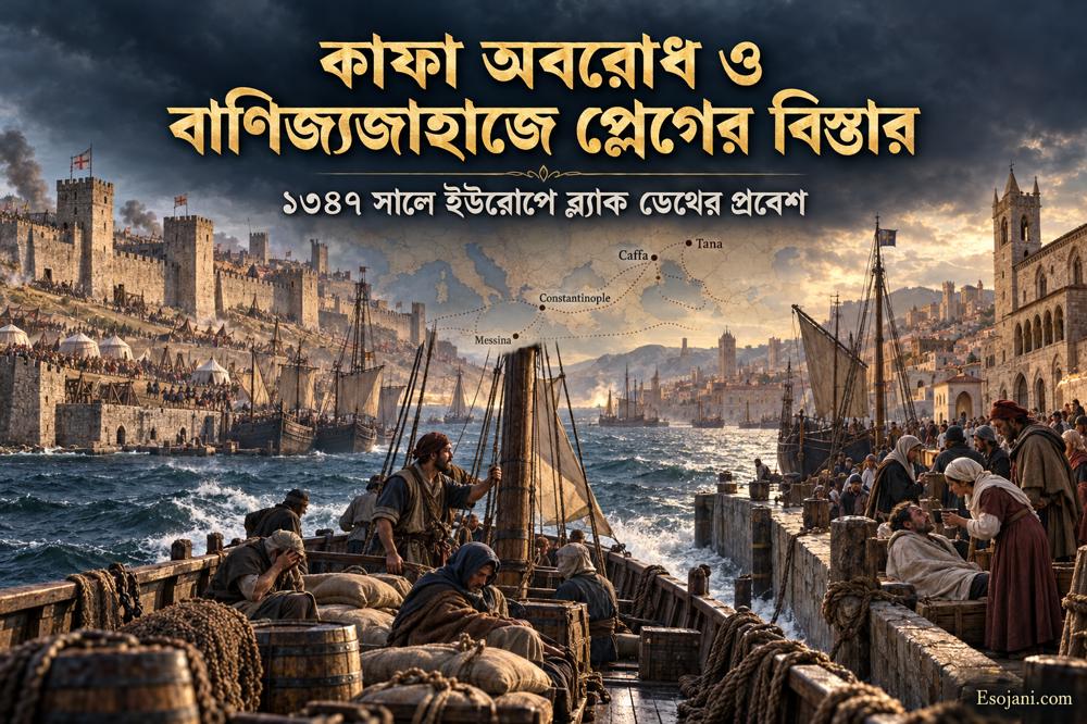 কাফা অবরোধ ও ব্ল্যাক ডেথ: ১৩৪৭ সালে জাহাজে ইউরোপে প্লেগের প্রবেশ