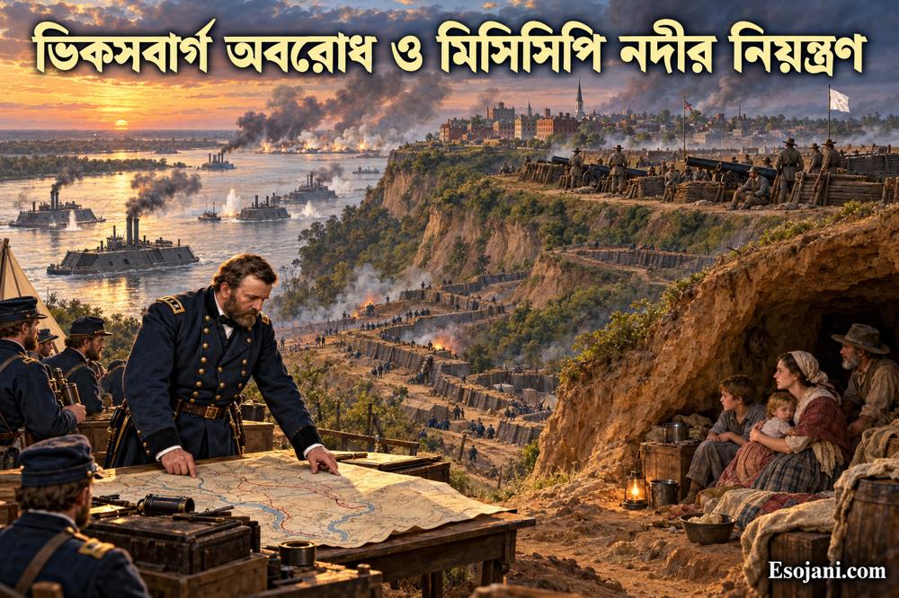 ভিকসবার্গ অবরোধ: গ্রান্ট কীভাবে কনফেডারেসিকে দুই ভাগ করেছিলেন?