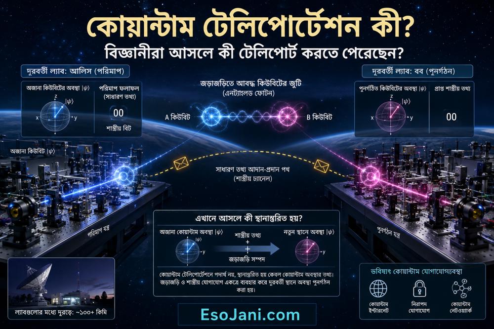 কোয়ান্টাম টেলিপোর্টেশন কী? বিজ্ঞানীরা আসলে কী টেলিপোর্ট করতে পেরেছেন?