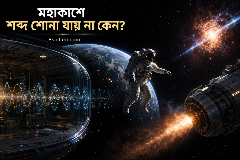 মহাকাশে শব্দ শোনা যায় না কেন? শূন্যতার নীরবতার পেছনের বিজ্ঞান