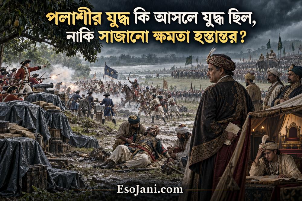 পলাশীর যুদ্ধ কি আসলে যুদ্ধ ছিল, নাকি সাজানো ক্ষমতা হস্তান্তর?