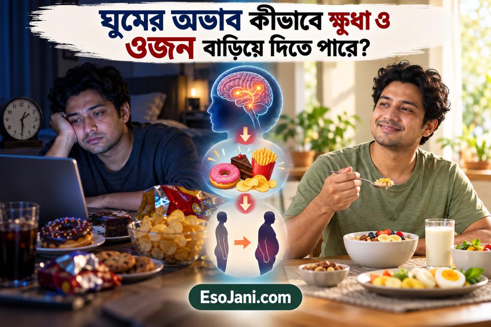 ঘুমের অভাব কীভাবে ক্ষুধা বাড়ায় এবং ওজন বৃদ্ধির ঝুঁকি তৈরি করে?
