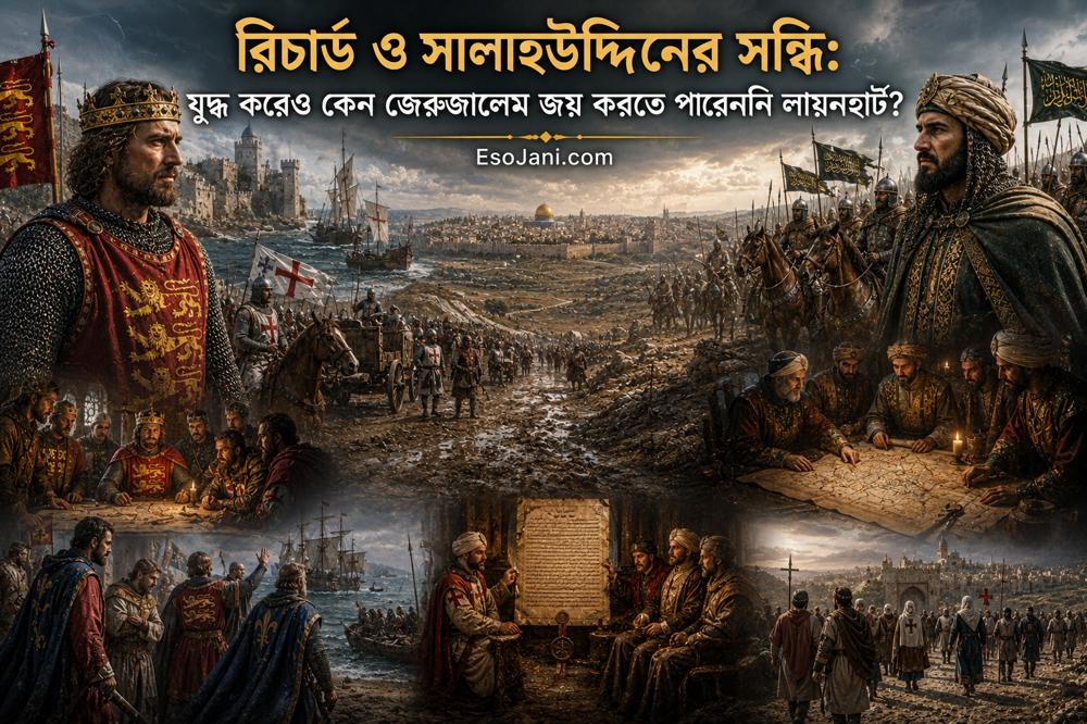 রিচার্ড ও সালাহউদ্দিনের সন্ধি: যুদ্ধ করেও কেন জেরুজালেম জয় করতে পারেননি লায়নহার্ট?