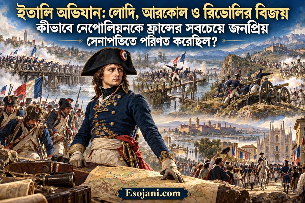 নেপোলিয়নের ইতালি অভিযান: লোদি, আরকোল ও রিভোলির বিজয়ের ইতিহাস