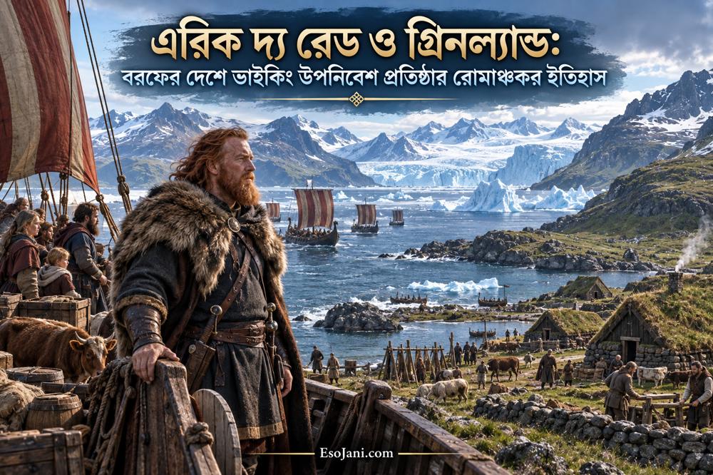 এরিক দ্য রেড ও গ্রিনল্যান্ড: বরফের দেশে ভাইকিং উপনিবেশ প্রতিষ্ঠার রোমাঞ্চকর ইতিহাস