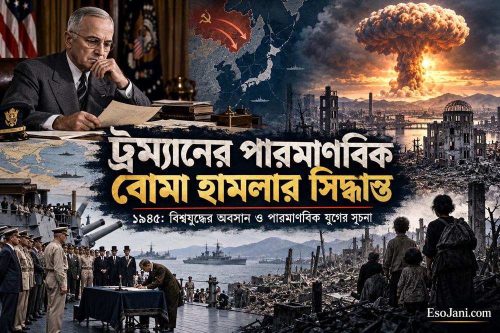 ট্রুম্যানের পারমাণবিক বোমা হামলার সিদ্ধান্ত: ১৯৪৫ সালে বিশ্বযুদ্ধের অবসান