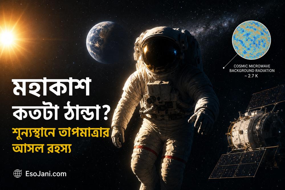 মহাকাশ কতটা ঠান্ডা? শূন্যস্থানে তাপমাত্রার আসল রহস্য ও বিজ্ঞানের ব্যাখ্যা