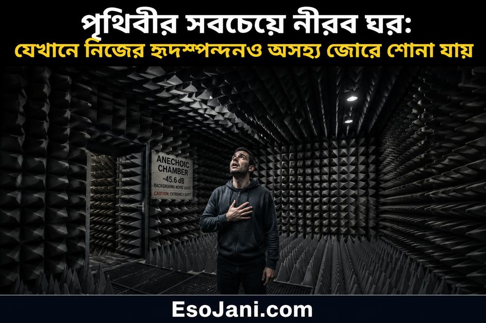 পৃথিবীর সবচেয়ে নীরব ঘর: যেখানে নিজের হৃদস্পন্দনও অসহ্য জোরে শোনা যায়
