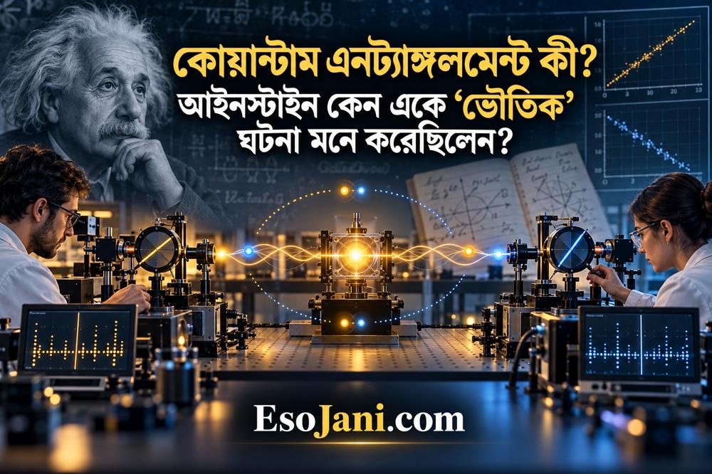 কোয়ান্টাম এনট্যাঙ্গলমেন্ট কী? আইনস্টাইনের ‘ভৌতিক’ আপত্তি ও বিজ্ঞানের উত্তর