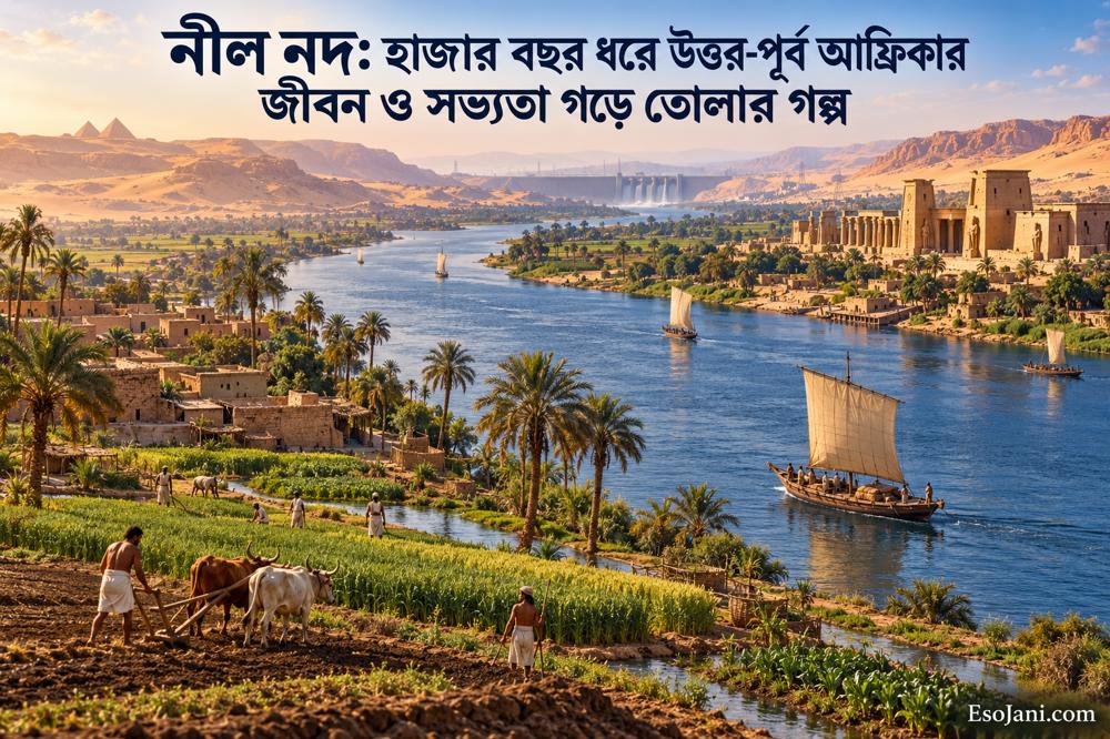 নীল নদ: হাজার বছর ধরে উত্তর-পূর্ব আফ্রিকার জীবন ও সভ্যতা গড়ে তোলার গল্প