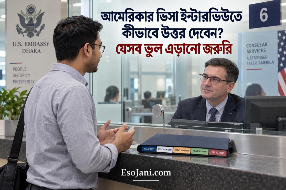 আমেরিকার ভিসা ইন্টারভিউতে কীভাবে উত্তর দেবেন? যেসব ভুল এড়ানো জরুরি