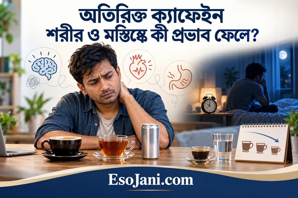 অতিরিক্ত ক্যাফেইন শরীর ও মস্তিষ্কে কী প্রভাব ফেলে?