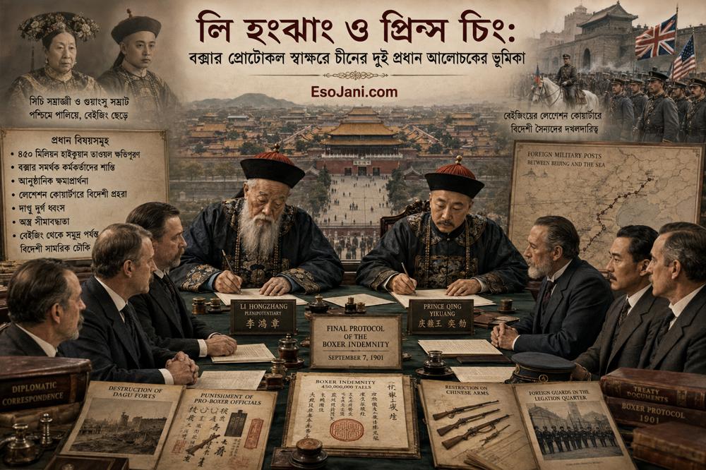 লি হংঝাং ও প্রিন্স চিং: বক্সার প্রোটোকল স্বাক্ষরে চীনের দুই প্রধান আলোচকের ভূমিকা