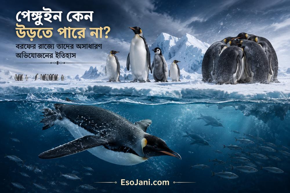 পেঙ্গুইন কেন উড়তে পারে না? বরফের রাজ্যে তাদের অসাধারণ অভিযোজনের ইতিহাস