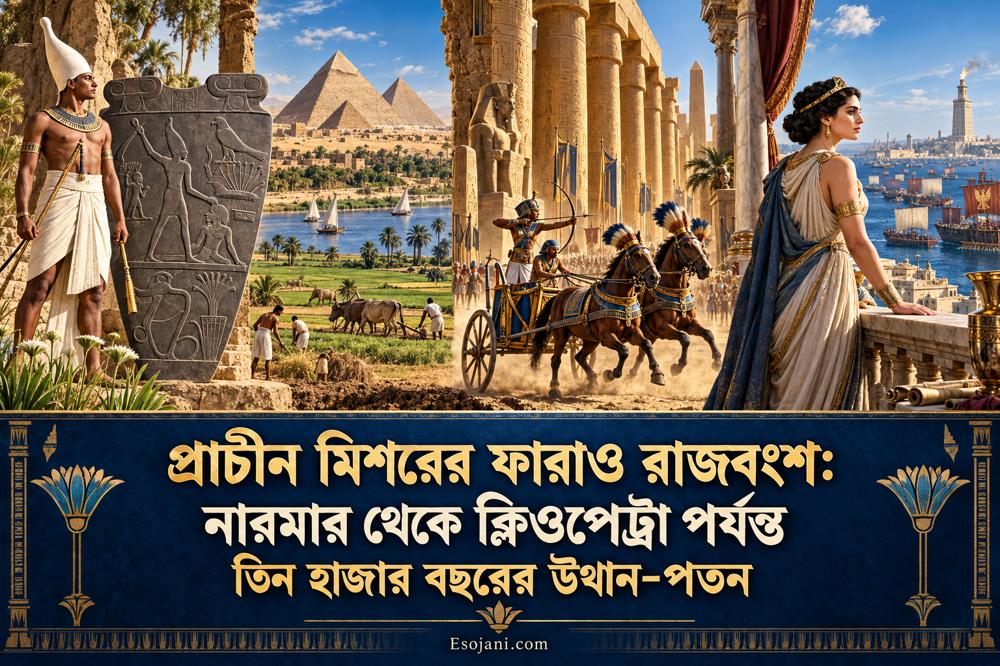প্রাচীন মিশরের ফারাও রাজবংশ: নারমার থেকে ক্লিওপেট্রার উত্থান-পতন