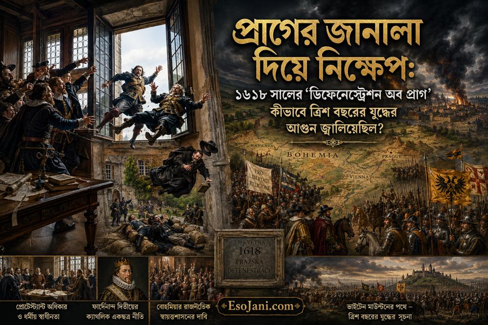 প্রাগের জানালা দিয়ে নিক্ষেপ: ১৬১৮ সালের ডিফেনেস্ট্রেশন অব প্রাগ থেকে ত্রিশ বছরের যুদ্ধের সূচনা
