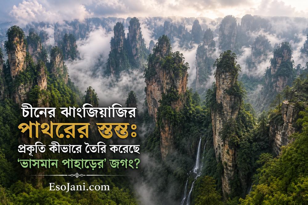 চীনের ঝাংজিয়াজির পাথরের স্তম্ভ: প্রকৃতি কীভাবে তৈরি করেছে ‘ভাসমান পাহাড়ের’ বিস্ময়কর জগৎ?