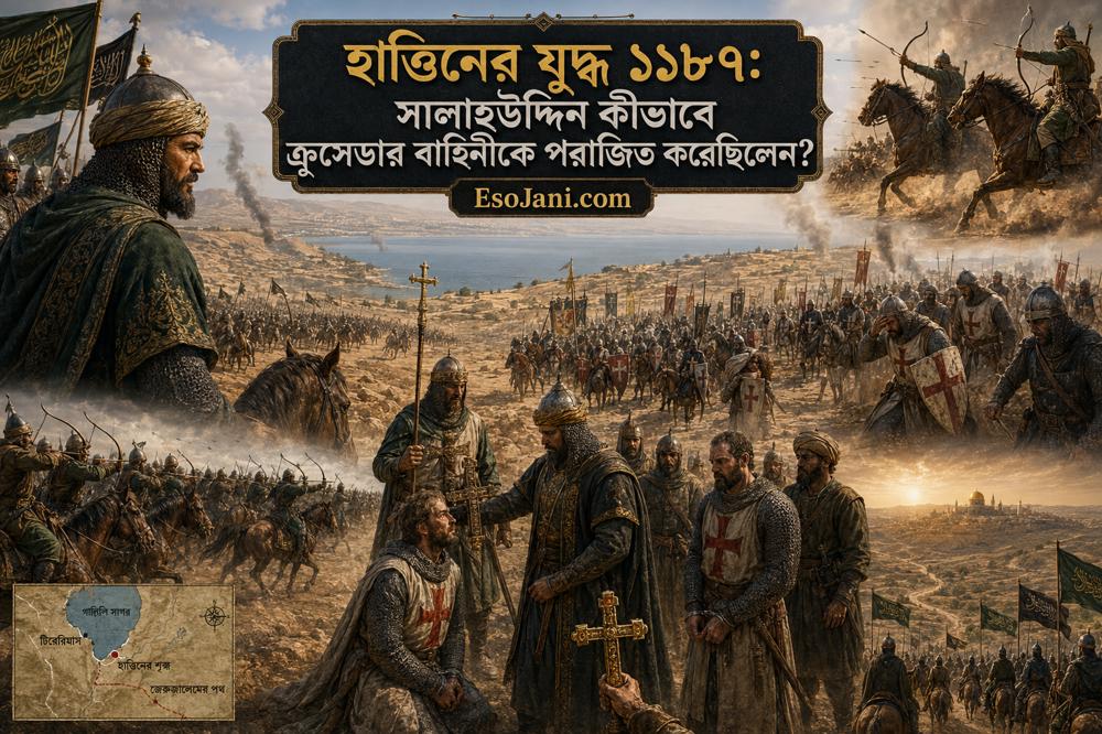 হাত্তিনের যুদ্ধ ১১৮৭: সালাহউদ্দিন কীভাবে ক্রুসেডার বাহিনীকে পরাজিত করেছিলেন?