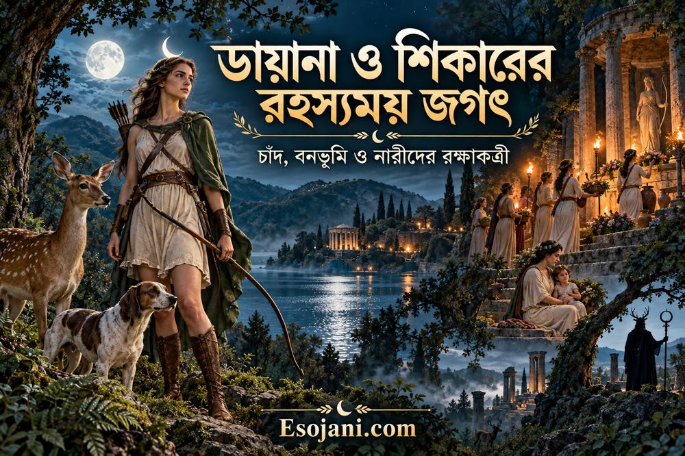 ডায়ানা: চাঁদ, শিকার, বনভূমি ও নারীদের রক্ষাকর্ত্রী রোমান দেবী