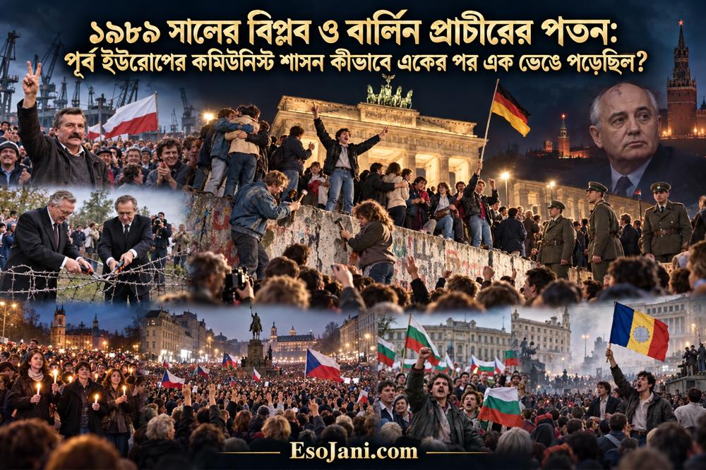 ১৯৮৯ সালের বিপ্লব ও বার্লিন প্রাচীরের পতন: পূর্ব ইউরোপে কমিউনিস্ট শাসনের অবসান