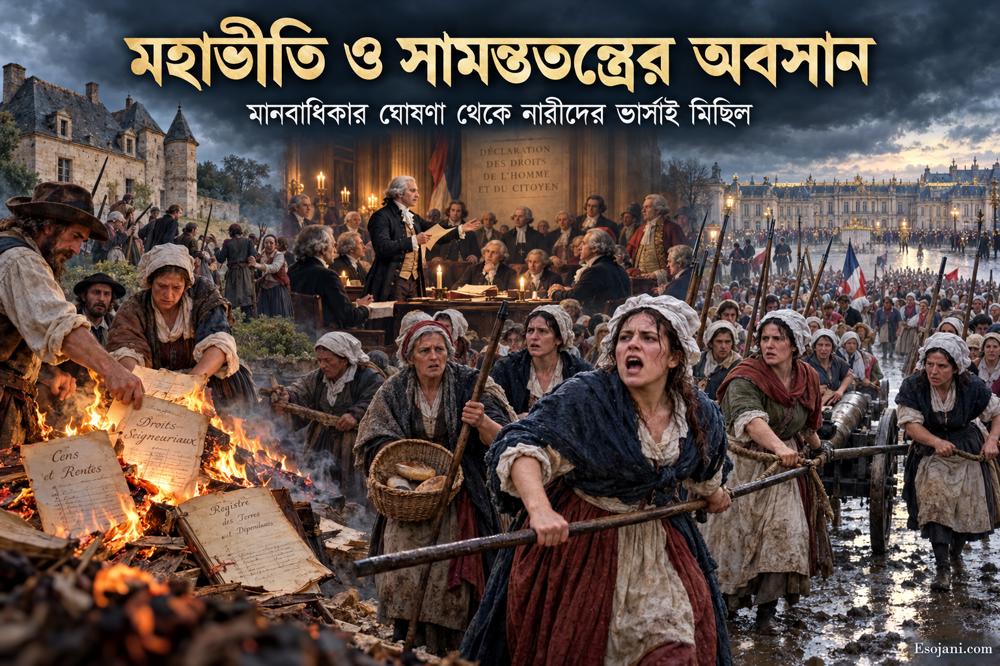 মহাভীতি ও সামন্ততন্ত্রের অবসান: মানবাধিকার ঘোষণা থেকে নারীদের ভার্সাই মিছিল