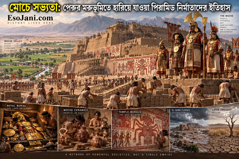 মোচে সভ্যতা: পেরুর মরুভূমিতে হারিয়ে যাওয়া পিরামিড নির্মাতাদের বিস্ময়কর ইতিহাস