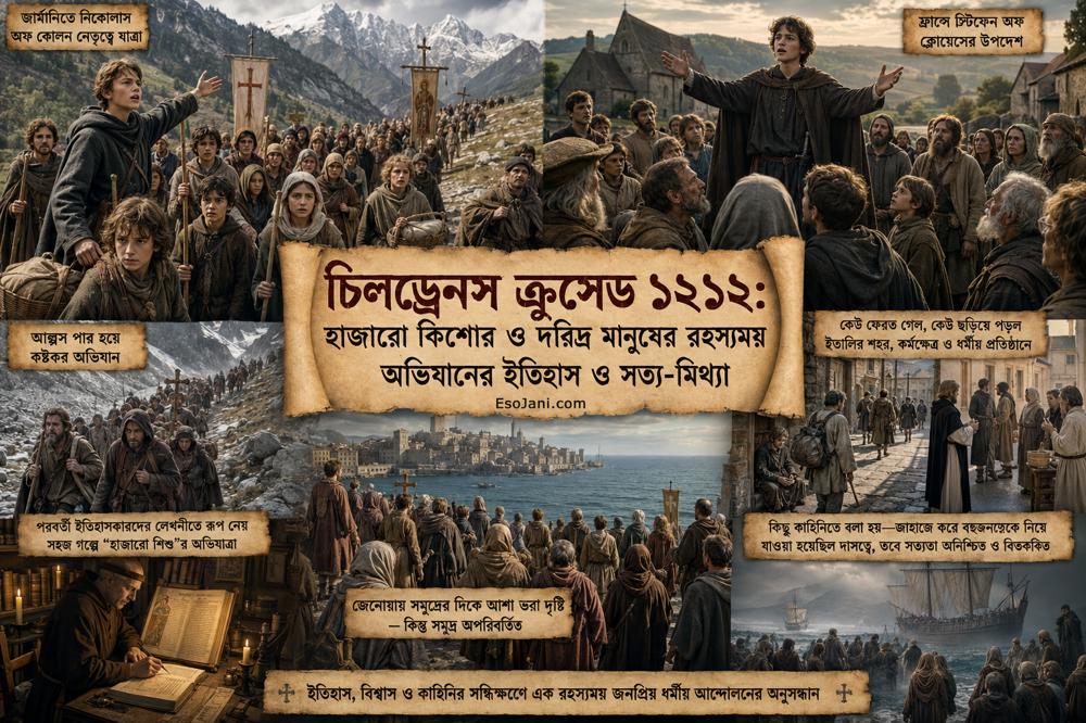 চিলড্রেনস ক্রুসেড ১২১২: হাজারো কিশোর ও দরিদ্র মানুষের রহস্যময় অভিযানের ইতিহাস ও সত্য-মিথ্যা