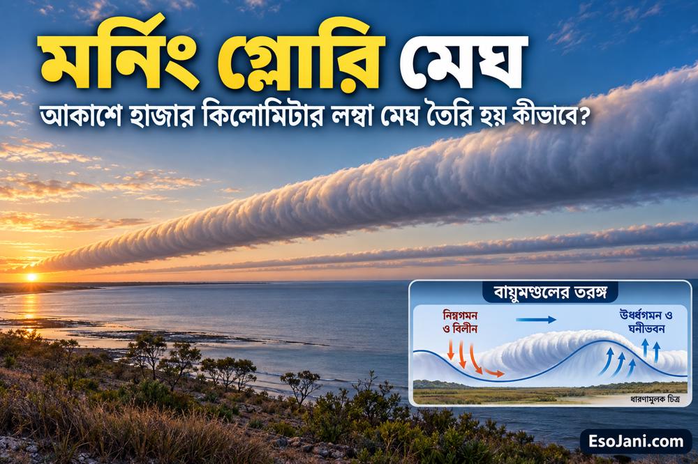মর্নিং গ্লোরি মেঘ: আকাশে হাজার কিলোমিটার লম্বা মেঘ তৈরি হয় কীভাবে?