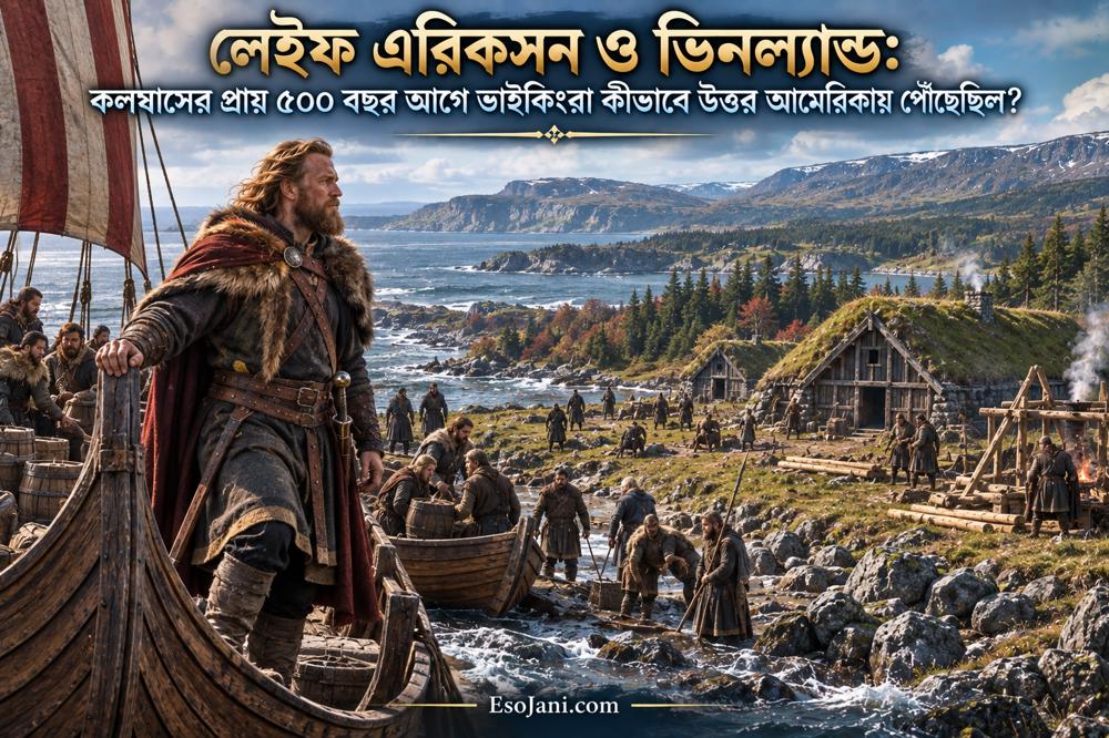 লেইফ এরিকসন ও ভিনল্যান্ড: কলম্বাসের প্রায় ৫০০ বছর আগে ভাইকিংরা কীভাবে উত্তর আমেরিকায় পৌঁছেছিল?