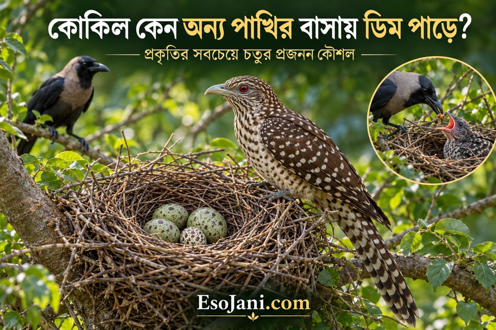 কোকিল কেন অন্য পাখির বাসায় ডিম পাড়ে? প্রজনন পরজীবিতার বিস্ময়কর বিজ্ঞান