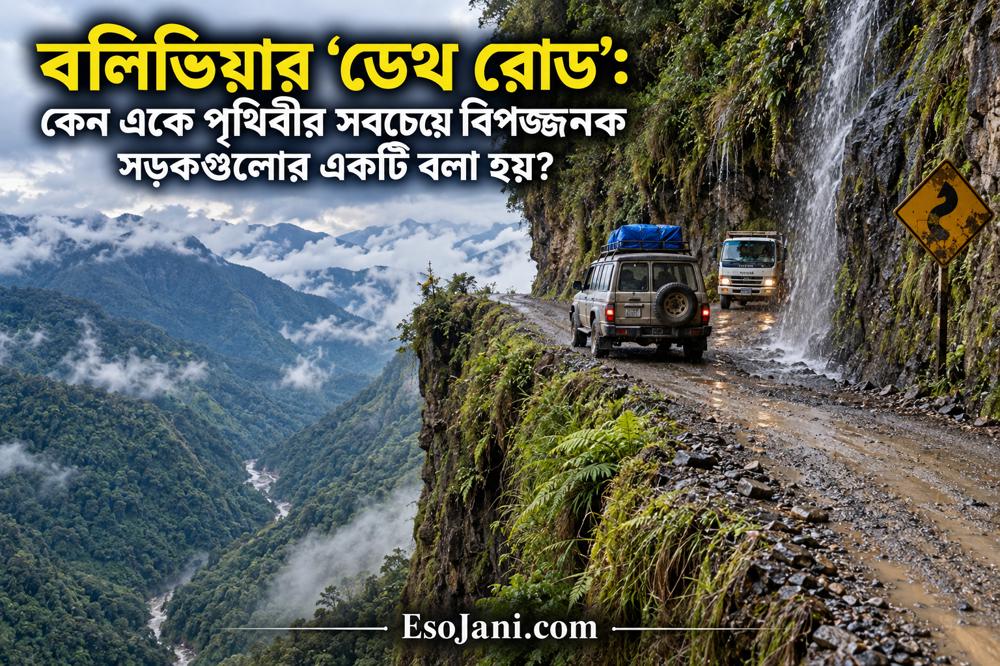 বলিভিয়ার ‘ডেথ রোড’: পাহাড়ের খাড়া খাদে নির্মিত সড়কটি কেন পৃথিবীর সবচেয়ে বিপজ্জনক পথগুলোর একটি?