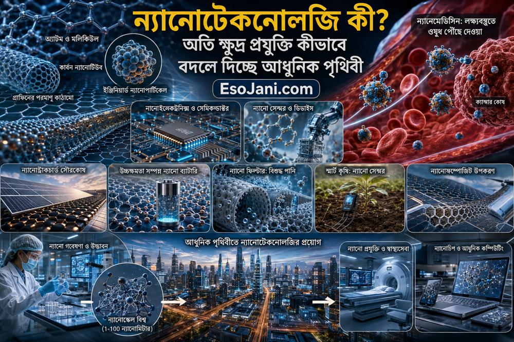 ন্যানোটেকনোলজি কী? অতি ক্ষুদ্র প্রযুক্তি কীভাবে বদলে দিচ্ছে আধুনিক পৃথিবী