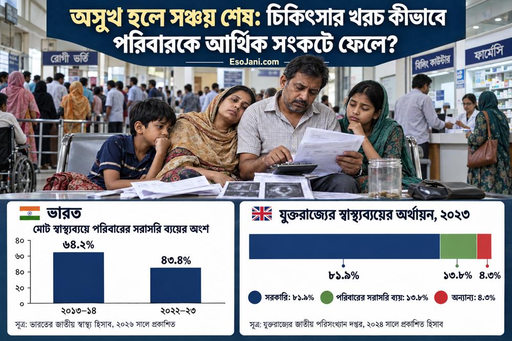 অসুখ হলে সঞ্চয় শেষ: চিকিৎসার খরচে কেন আর্থিক সংকটে পড়ে পরিবার?