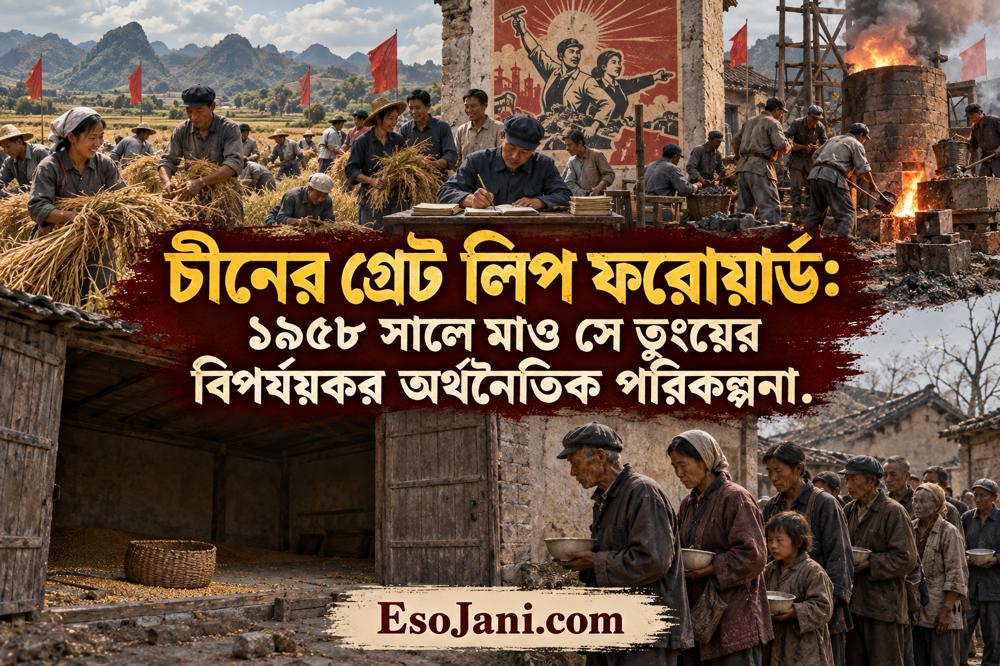 চীনের গ্রেট লিপ ফরোয়ার্ড: ১৯৫৮ সালে মাও সে তুংয়ের পরিকল্পনা কীভাবে মহাদুর্ভিক্ষ ডেকে আনে