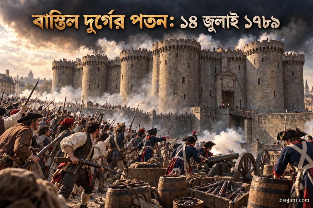 বাস্তিল দুর্গের পতন: ১৪ জুলাই ১৭৮৯ কীভাবে ফরাসি বিপ্লব বদলে দিল
