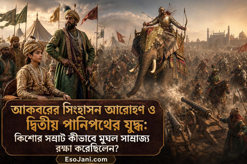 আকবরের সিংহাসন আরোহণ ও দ্বিতীয় পানিপথের যুদ্ধ: কিশোর সম্রাট যেভাবে মুঘল সাম্রাজ্য রক্ষা করেছিলেন