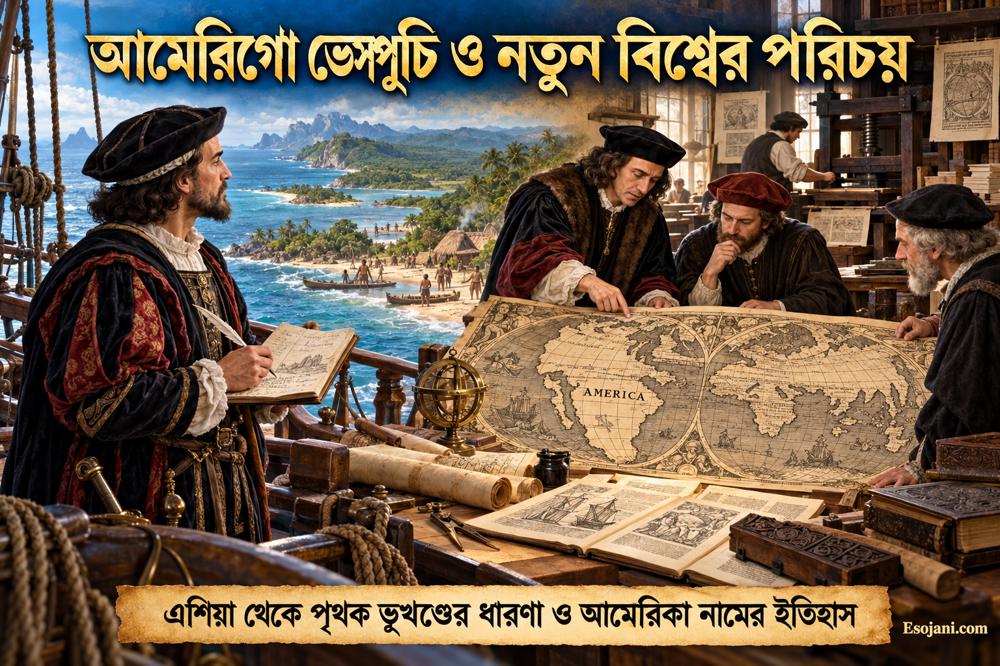 আমেরিগো ভেসপুচি: নতুন বিশ্বের পরিচয় ও আমেরিকা নামের ইতিহাস