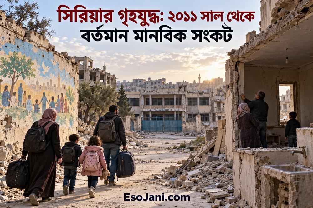 সিরিয়ার গৃহযুদ্ধ: ২০১১ সালের গণবিক্ষোভ থেকে বর্তমান মানবিক সংকট